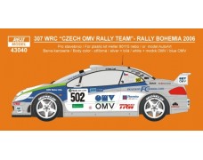 Decal – Peugeot 307 WRC - Bohemia / Deutschland 2006 - Vojtěch 1/43